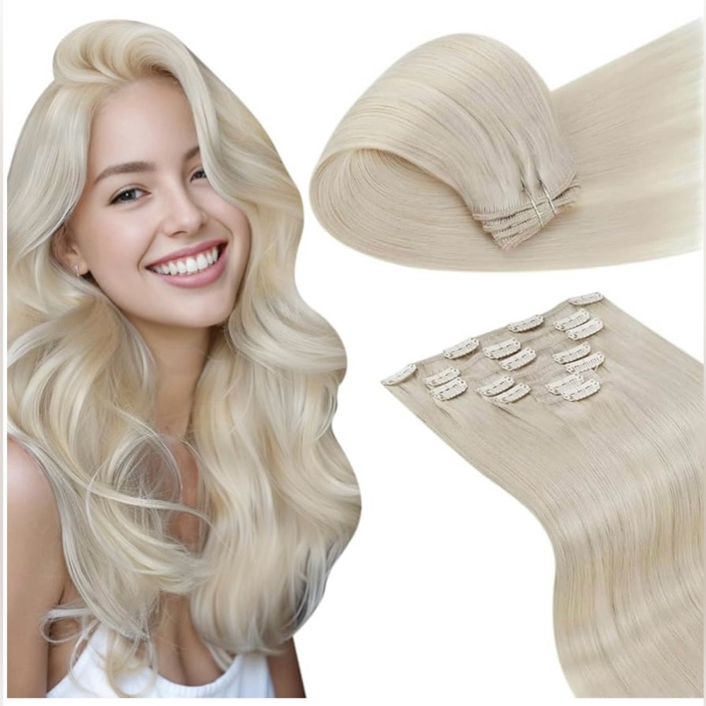 ♦️NEW In Box♦️LaaVoo Clip in Hair Extensions - Picture 4 of 5